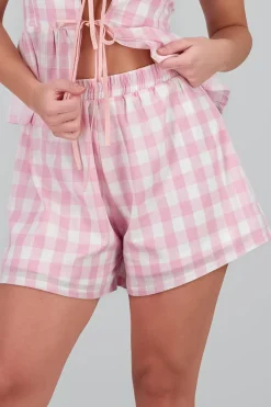 Short cuadros gingham