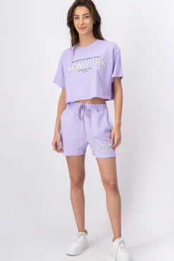 Short Deportivo Estampado New York