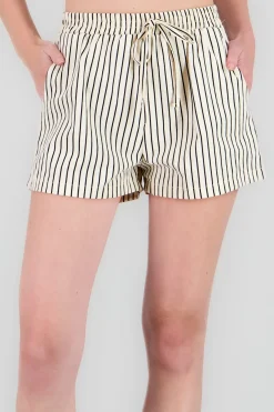 Short rayas detalle resorte