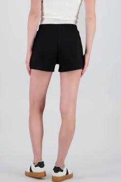 Shorts con botones lisos con pinzas