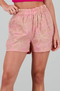 Shorts detalle bordados con resorte Hypsters