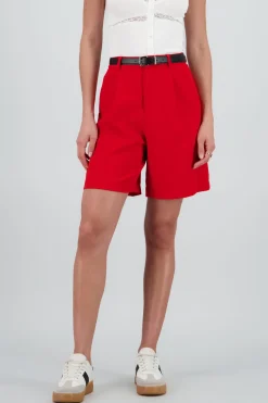 Shorts lisos amplios detalle cinturon