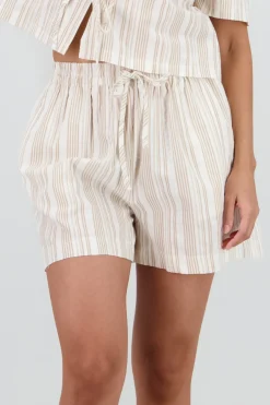 Shorts rayas detalle jareta