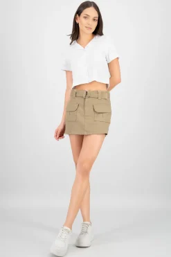 Skort bolsas con cinturón