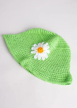 Sombrero pescador tejido margarita