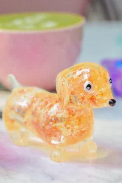 Squishy perrito glitter