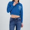 Sudadera brooklyn crop cuello alto