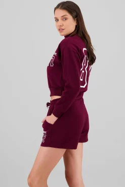 Sudadera brooklyn crop cuello alto