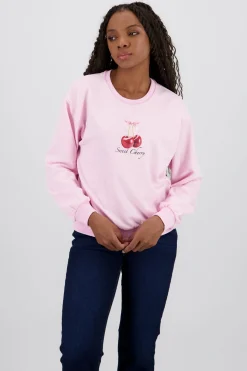 Sudadera con estampado de cereza