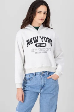 Sudadera corta new york