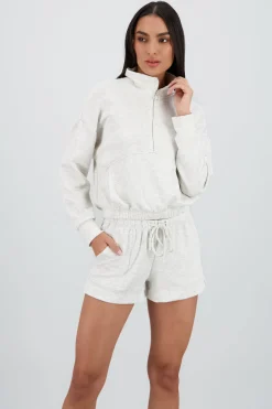 Sudadera cuello alto con cierre