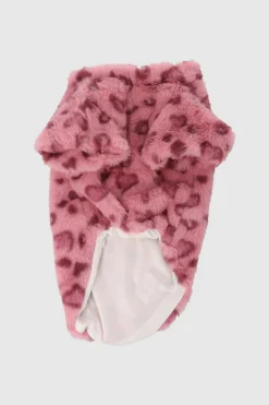 Sudadera fluffy animal print para mascota