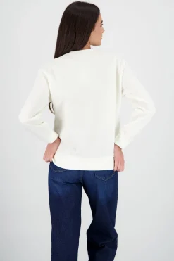 Sudadera oversize cereza textura