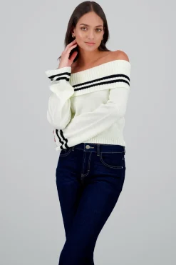 Sueter bandeau detalle rayas