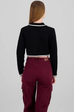 Sueter corto contraste