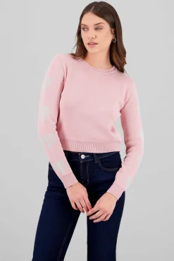 Sueter detalle mangas corazones