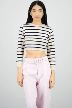 Sueter manga larga rayas delgadas Hyps