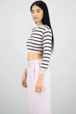 Sueter manga larga rayas delgadas Hyps