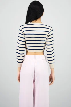 Sueter manga larga rayas delgadas Hyps