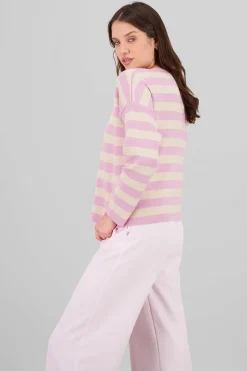 Sueter rayas tacto suave