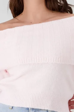 Sueter sin hombros grueso