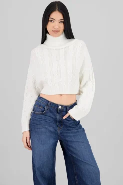 Sueter tejido detalle textra cuello