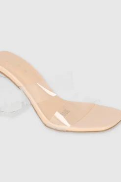 Tacón Bloque Transparente