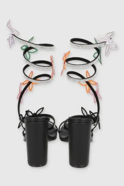 Tacón Mariposas Brillos