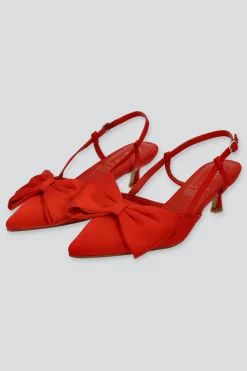 Tacón moño slingback