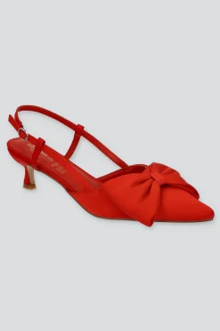 Tacón moño slingback