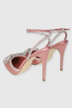 Tacón puntal moño brillos