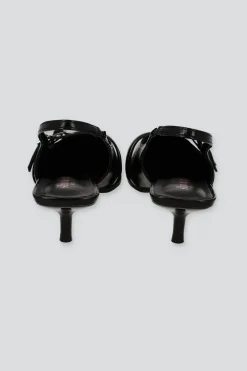 Tacón puntl kitten slingback hebilla mini