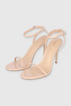 Tacón sencillo tiras delgadas charol