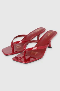 Tacón tira pata de gallo charol