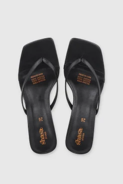 Tacón tira pata de gallo charol