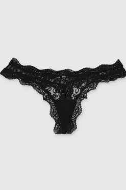 Tanga encaje bies