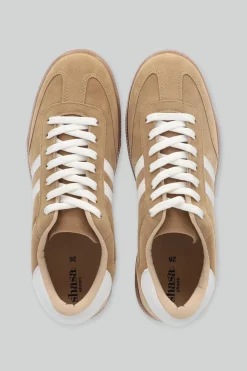 Tenis casual suede dos lineas