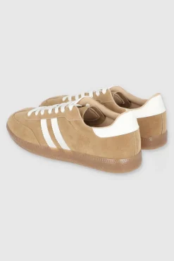 Tenis casual suede dos lineas