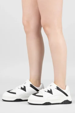 Tenis chunky contrastes