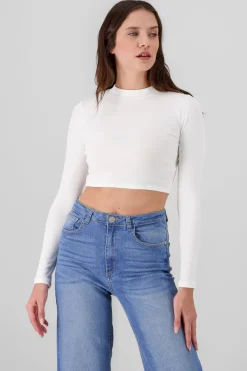 Top Acanalado Manga Larga