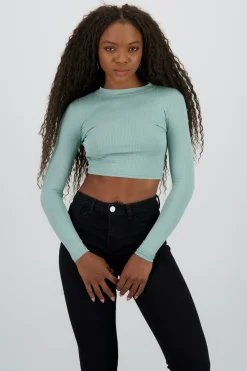 Top Acanalado Manga Larga