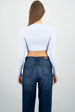 Top Acanalado Manga Larga