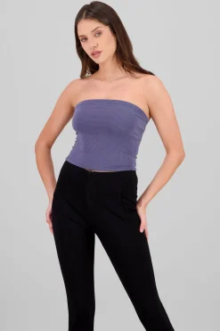Top bandeau rib