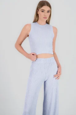 Top corto textura con brillos