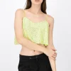 Top crop brillos tirantes