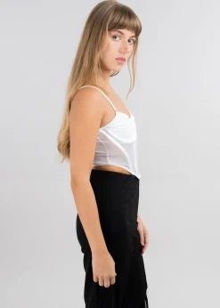 Top crop tie dye tirantes