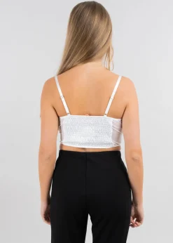 Top crop tie dye tirantes