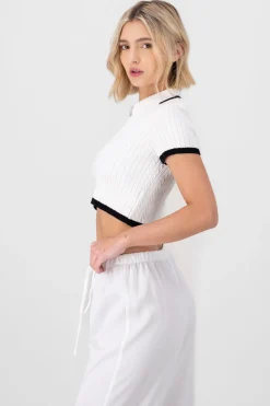 Top cuello polo cadena