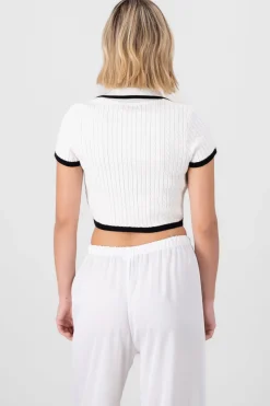 Top cuello polo cadena