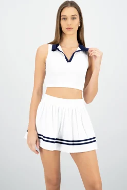 Top cuello polo sin manga